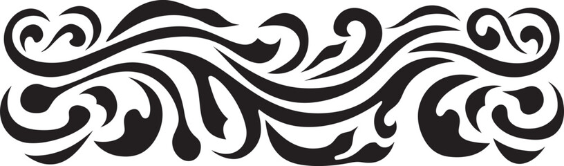 Ethnic Stripe Design Tribal Tattoo Icon Polynesian Pattern Logo Ethnic Symbol
