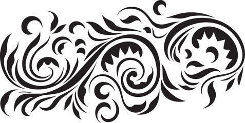 Polynesian Pattern Emblem Ethnic Tattoo Tribal Tattoo Icon Stripe Design Logo