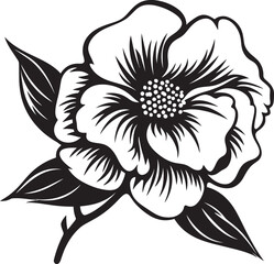 Prairie Rose Emblem Wildflower Logo Design Minimalist Prairie Flower Floral Icon