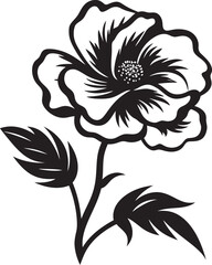 Modern Prairie Flower Stylish Logo Minimalistic Prairie Rose Artistic Icon