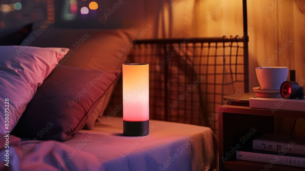 Aufkleber the touch-sensitive bedside lamp features multiple color settings, allowing you to create the perfec