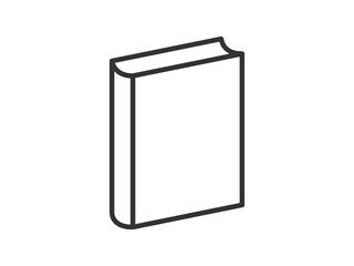 Vector illustration of a library theme icon with book