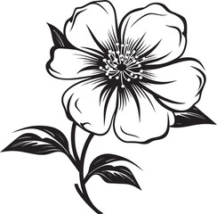 Abstract Prairie Flower Icon Graphic Symbol Modern Prairie Rose Icon Artistic Logo