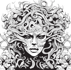 Phantom Frenzy Psychedelic Nightmare Coloring and Icon Design Arcane Nightmares Psychedelic Coloring Book and Icon Design