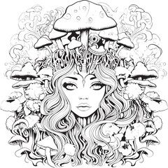 Esoteric Nightmares Psychedelic Designs and Iconic Art Labyrinth of Fear Nightmare Coloring Book and Icon Design