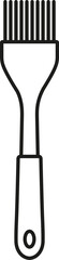Silicone cooking brush icon. Vector. Line style.