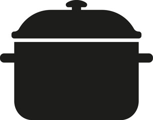 Cooking pot icon. Stock pot. Vector. Flat design.
