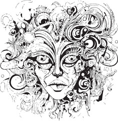 Whispering Darkness Psychedelic Coloring Book and Iconic Designs Dreamscape Odyssey Psychedelic Nightmare Art and Iconic Designs