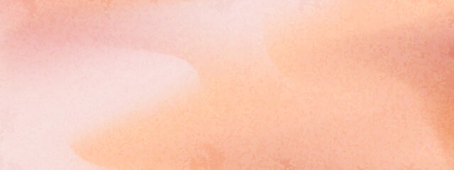 Peach gradient grain background with abstract wave. Nude, peach and apricot gradient soft color. Warm fuzz bg for wallpaper. Vector illustration