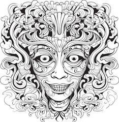 Esoteric Nightmares Nightmare Coloring Book and Iconic Design Nightmare Mosaic Psychedelic Nightmares in Graphic Art