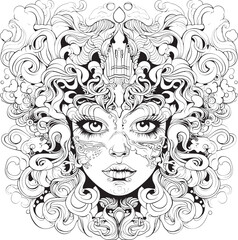 Nightmare Mosaic Psychedelic Nightmares in Graphic Art Illusionary Horrors Coloring Book and Iconic Nightmare Designs