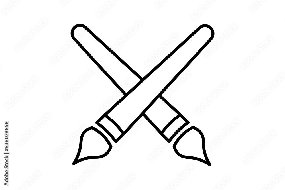 Poster paintbrush icon. icon related to edit tool. suitable for web site, app, user interfaces, printable e
