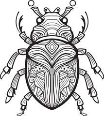 Celestial Scarab Logo Design and Iconic Graphic Ancient Scarab Icon and Logo Design