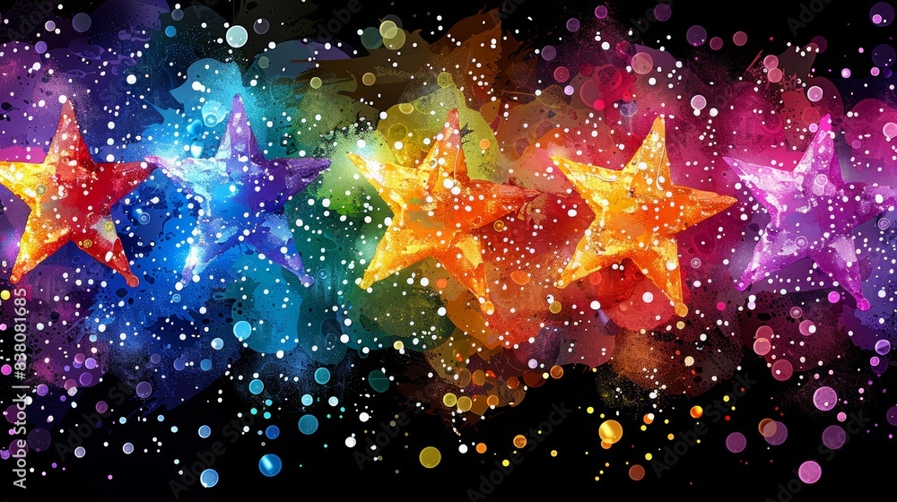 Poster colorful gradient geometric shape isolated in background, abstract background with the mesh color an