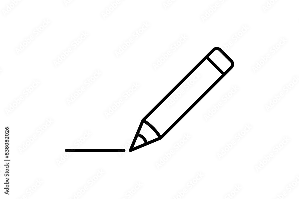 Poster pencil icon. icon related to edit tool. suitable for web site, app, user interfaces, printable etc. 