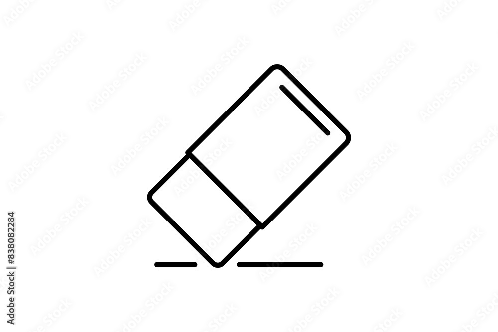 Aufkleber eraser icon. icon related to edit tool. suitable for web site, app, user interfaces, printable etc. 
