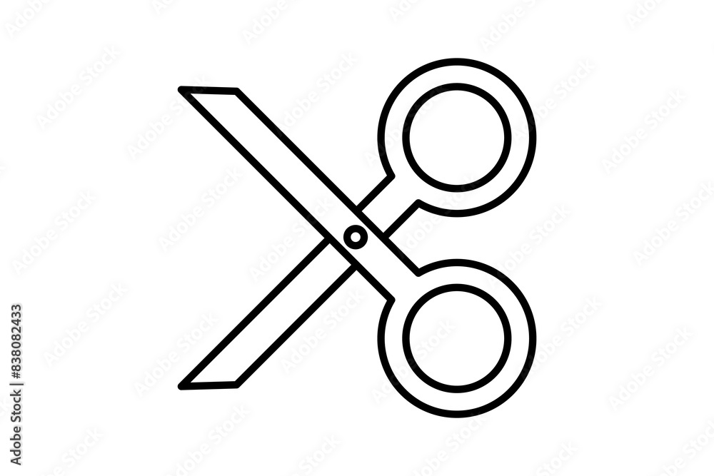Poster scissors icon. icon related to edit tool. suitable for web site, app, user interfaces, printable etc