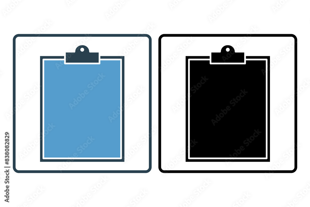 Poster clipboard icon. icon related to edit tool. suitable for web site, app, user interfaces, printable et