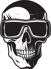 Digital Skull Vision VR Graphic and Logo Cyber VR Skull Gothic Vector Design