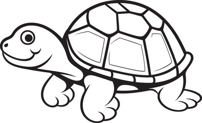 Obraz premium Clean and Simple Turtle Icon Graphic Design Inspiration Stylish Lineart Turtle Emblem Modern Logo Concept