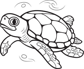 Clean and Stylish Turtle Icon Minimalistic Vector Design Stylish Lineart Turtle Emblem Whimsical Logo