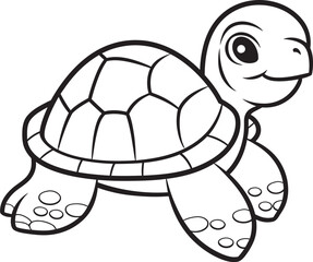 Simple Line Art Turtle Logo Elegant Vector Art Clean and Simple Turtle Icon Stylish Graphic Element