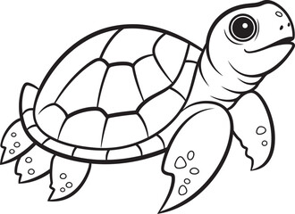 Minimalist Turtle Line Art Clean Vector Design Concept Simple Turtle Icon Modern Logo Design Inspiration