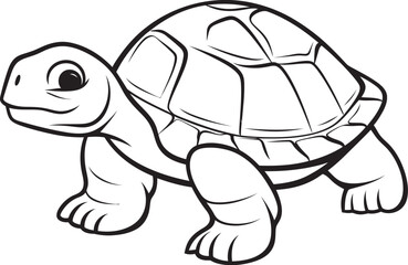 Simple Turtle Icon Modern Logo Design Inspiration Elegant Lineart Turtle Emblem Stylish Graphic Art