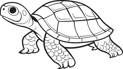 Clean and Minimal Turtle Design Stylish Vector Artwork Elegant Turtle Badge Simple Logo Concept