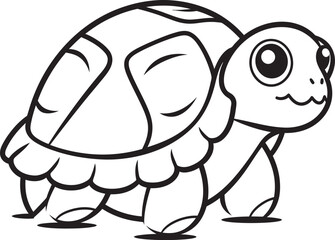 Clean and Stylish Turtle Icon Minimalist Vector Approach Modern Turtle Symbol Whimsical Graphic Element