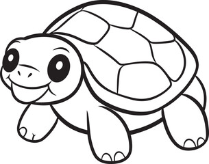 Elegant Lineart Turtle Design Stylish Logo Symbol Chic Turtle Logo Minimalistic Graphic Perspective