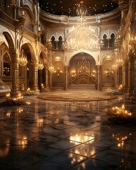 Interior of the Grand Mosque of Cordoba, Andalusia, Spain