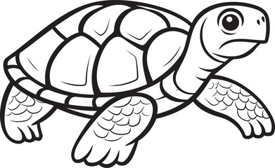 Stylish Lineart Turtle Emblem Elegant Logo Illustration Simple Line Art Turtle Icon Chic Graphic Design