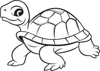 Minimalist Turtle Icon Clean and Simple Vector Art Elegant Lineart Turtle Design Stylish Logo Symbol