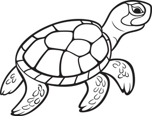Whimsical Lineart Turtle Icon Minimalistic Representation Minimalistic Turtle Vector Clean and Effective Icon