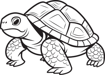 Clean Line Art Turtle Badge Elegant Vector Contemporary Turtle Logo Simple Graphic Design