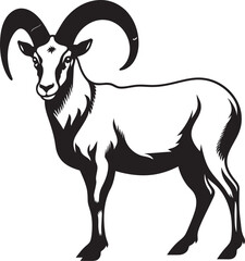 Sleek Ibex Badge Minimalist Icon Art Chic Ibex Symbol Clean Logo Approach