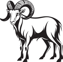 Contemporary Ibex Icon Simple Vector Symbol Clean and Stylish Ibex Design Elegant Logo Concept