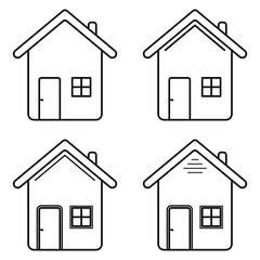 Home building icon simple