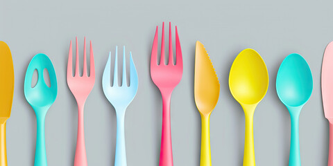 Biodegradable Beauties: Attractive individuals model different types of reusable cutlery, showcasing the chic and eco-friendly alternative to single-use plastics