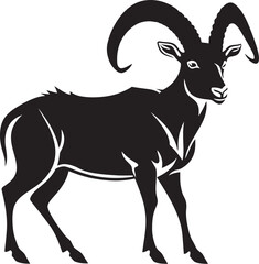 Simple Ibex Logo Clean Icon Concept Stylish Ibex Icon Design Elegant Vector Art