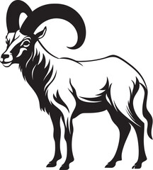 Minimalistic Ibex Symbol Sleek Illustration Modern Ibex Logo Clean and Simple Design