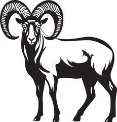 Clean Line Art Ibex Modern Vector Art Sleek Ibex Badge Chic Graphic Element