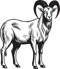 Sleek Ibex Badge Minimalist Icon Art Chic Ibex Symbol Clean Logo Approach