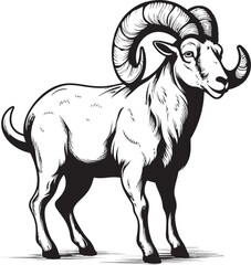 Minimal Ibex Symbol Elegant Graphic Element Sleek Ibex Badge Contemporary Logo Design