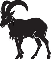 Simple Ibex Logo Sleek Emblem Illustration Clean Line Art Ibex Minimalistic Vector Art