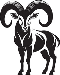 Minimal Ibex Symbol Modern Emblem Concept Sleek Ibex Badge Clean Vector Illustration