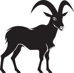 Stylish Ibex Design Clean and Modern Logo Minimal Ibex Symbol Chic Vector Element