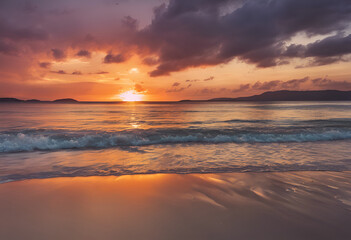 Fototapeta premium sunset in the sea