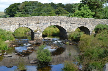 Fototapeta premium Brücke über einen Bach